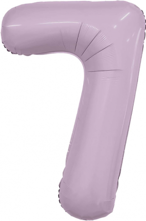 Шар (40''/102см) Цифра, 7 Slim, Орхидея, 1 шт. в упак.