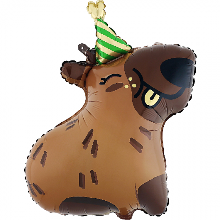 Шар (31''/79см) Фигура, Капибара, 1 шт. в уп.