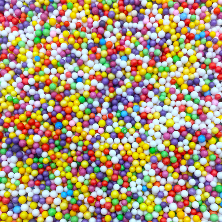 Шарики пенопласт (2-3мм), Ассорти, мелкие, 10 гр.