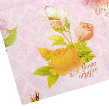 Бумага упаковочная тишью (50*70см), Летний сад, ароматизированная, 5 шт.