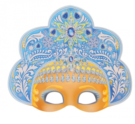 Маска карнавальная "Снегурочка", 28,5х24,5 см, 1шт.