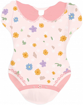 Шар (24''/61см) Фигура, Боди для малышки девочки, 1 шт. Шар (24''/61см) Фигура, Боди для малышки девочки, 1 шт.
