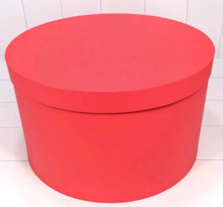 Коробка круглая (33*20,5см), Красная, 1 шт.