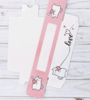 Коробка для макарун (5,5*18*5,5 см), Милой тебе, 1 шт. 