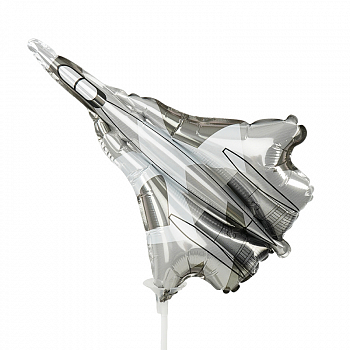 Шар (14"/36см) Мини-фигура, Самолет Истребитель, 1 шт. Шар (14"/36см) Мини-фигура, Самолет Истребитель, 1 шт.
