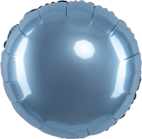 Шар (18''/46см) Круг, Стальной синий, Сатин, 1 шт.