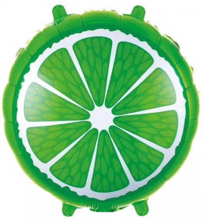Шар (18''/46 см) Круг, Лайм, Зеленый, 1 шт.