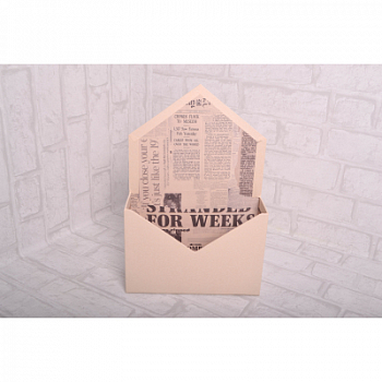 Коробка под цветы (20*7*30cм), крафт, 1 шт.