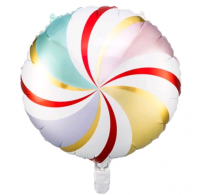 Шар (18"/45см) Круг, Леденец мульти, 1 шт.