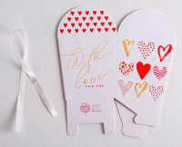 Бонбоньерка (7,5*8*7,5 см), With love, 1 шт.