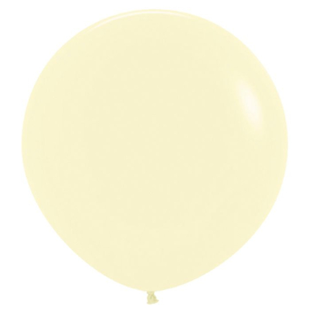 Шар (24"/61см) Нежно-желтый (620), Макарунс, 1шт. 