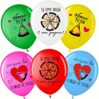 Шар (12''/30см) СДР Ассорти, пастель, 2 ст, 25 шт.