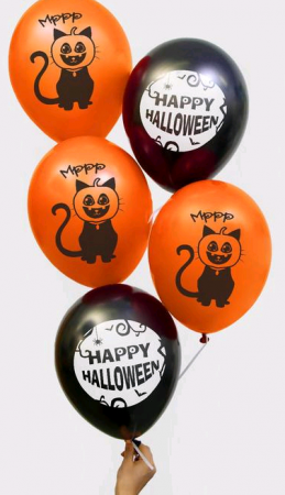 Шар (12/30см) "Хеллоуин- 2", Микс, 25 шт.