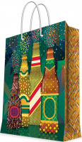 Пакет подарочный (32*26*13см), Напитки, 1 шт.