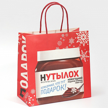 Пакет подарочный (22*22*11см), Нутылох, 1 шт.