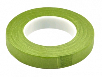 Лента Тейп для цветов (12мм*22,85м), Светло-зелёная, 1 шт.