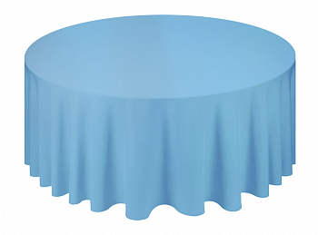 Скатерть (137*183см), "Праздничный стол", голубая, 1 шт.