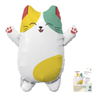 99 Шар (27"/68см) Фигура, Котик Лапочка, 1 шт.