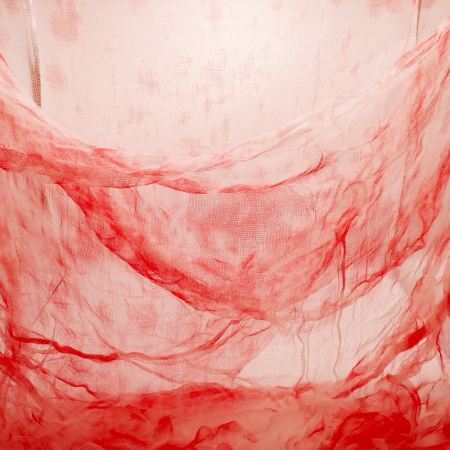 Паутина (70*190см), Хэллоуин, Белый с кровью, 1 шт.