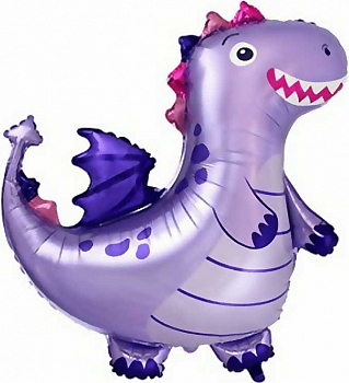 Шар (36''/91 см) Фигура, Дракон, Сиреневый, 1 шт. Шар (36''/91 см) Фигура, Дракон, Сиреневый, 1 шт.