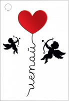 Открытка-отношение (5,5*7,9см), Летай, 1 шт.