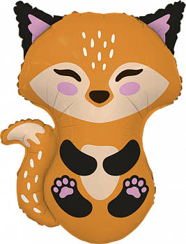 Шар (31''/79см) Фигура, Лисенок, 1 шт. в упак. Шар (31''/79см) Фигура, Лисенок, 1 шт. в упак.