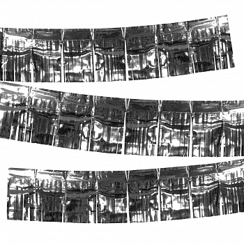 Занавес-дождик, Серебро, 25*220 см, 1 шт.