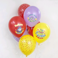 Шар (12''/30см) Мировая Бабуля, Ассорти, пастель, 5 ст, 25 шт.