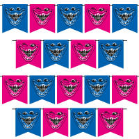 Гирлянда-флажки (300см), Зубастики, 1 шт.