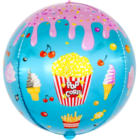 Шар (24''/61см) Сфера 3D, Десерты и сладости, 1 шт.