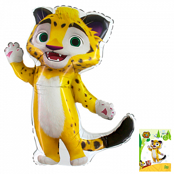 Шар (37"/94см) Фигура, Лео и Тиг, в упаковке, 1 шт. Шар (37"/94см) Фигура, Лео и Тиг, в упаковке, 1 шт.