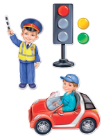 Оформительский набор на двустороннем скотче, ПДД для будущих водителей, 1 шт.