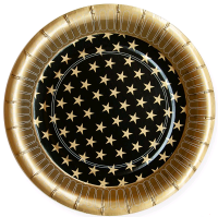 Тарелки бумажные (18см), Стильный микс, 6 шт.