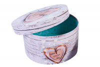 Коробка круглая (14*14*7,5см), Happy every day, 1 шт.