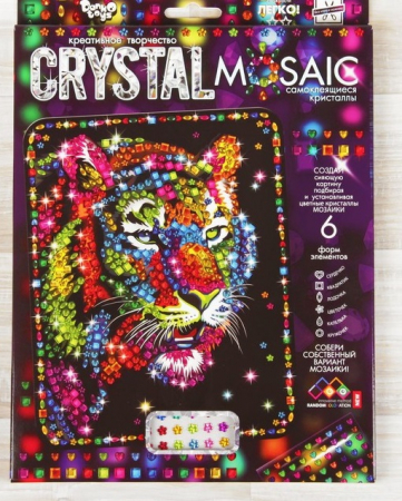 Набор для создания мозаики серии «CRYSTAL MOSAIC», на темном фоне CRM-01-01, 1шт.