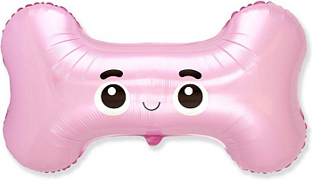 Шар (30''/76см) Фигура, Маленькая косточка, Розовый, 1 шт. Шар (30''/76см) Фигура, Маленькая косточка, Розовый, 1 шт.