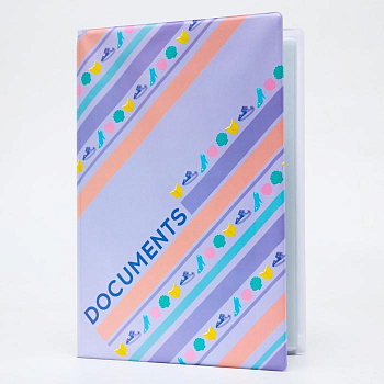 Обложка для семейных документов "Documents", Сиреневый, 1 шт.