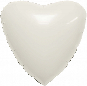 Шар (19''/48см) Сердце, Мистик, Пудра, Сатин, 1 шт.