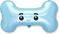 12 Шар (30''/76см) Фигура, Маленькая косточка, Голубой, 1 шт.