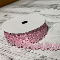 Лента декоративная (18мм*22,85м), Розовая коляска, 1 шт.