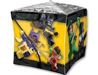 Шар 3D (15"/38 см) Куб, Лего Бэтмен, 1 шт.