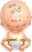 99 Шар (28''/71см) Фигура, Малыш мальчик, 1 шт.