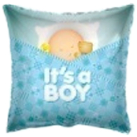 Шар (18"/45см) Подушка, Это мальчик, 1 шт. 