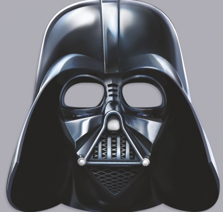 Маска карнавальная "Дарт Вейдер" Звездные войны, 25х25,5 см, 1шт.