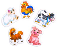 Макси пазлы "Животные фермы", 1 уп.