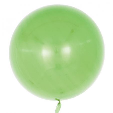 Шар (18''/46см) Сфера 3D, Deco Bubble, Салатовый, Глянец, 10 шт.