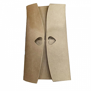 Коробка складная (21*12*7,5см), Крафт с лентой, 10 шт.