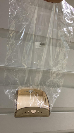 Пакет с фанерным дном №3 (14*14*5) Фанера 3мм, неокраш. Высота пакета 60см. 1 шт.