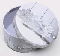 Коробка подарочная (10,8х5,2см), Серебристое волшебство, Микс, 1 шт.