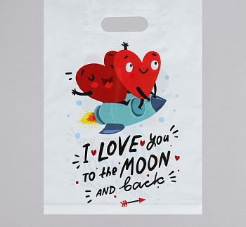 Пакет полиэтиленовый с вырубной усиленной ручкой (31*40 см), 1 шт.